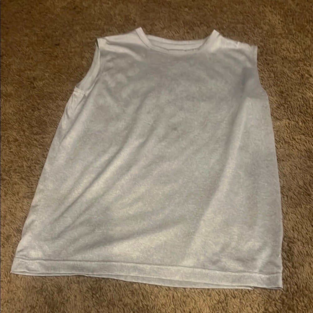 Kids White Sleeveless Top